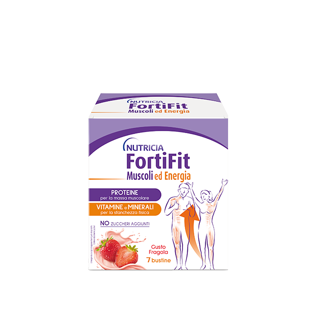 FORTIFIT MUSCOLI&ENERGIA FRAGOLA 7 BUSTINE FORTIFIT MUSCOLI&ENERGIA FRAGOLA 7 BUSTINE