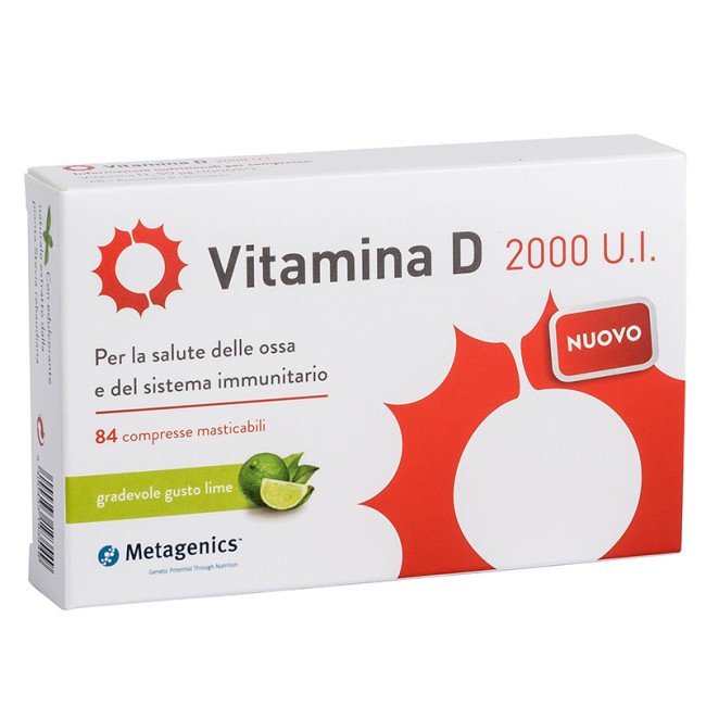 Vitamina D 2000 U.I. Integratore per ossa e sistema immunitario 84 compresse Vitamina D 2000 U.I. Integratore per ossa e sistema immunitario 84 compresse
