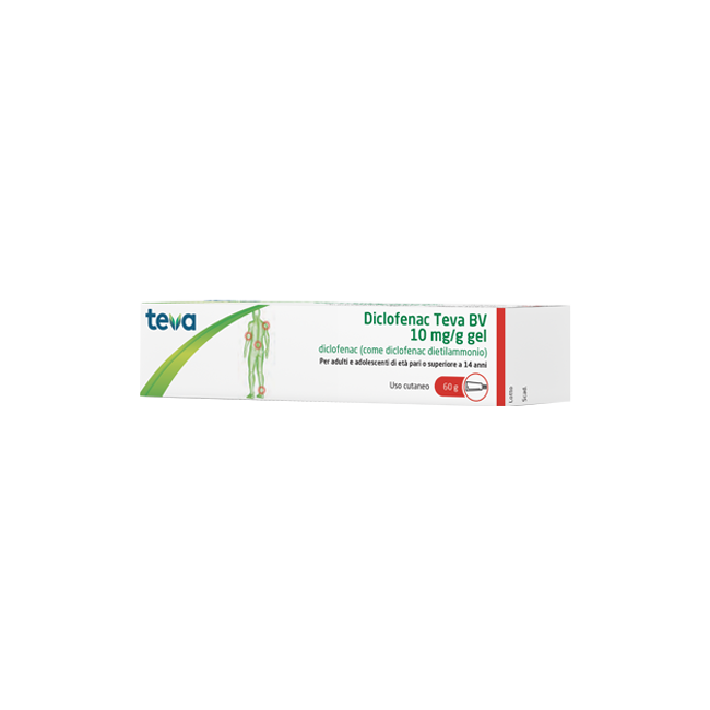 DICLOFENAC TEVA*GEL 60G 10MG/G DICLOFENAC TEVA*GEL 60G 10MG/G