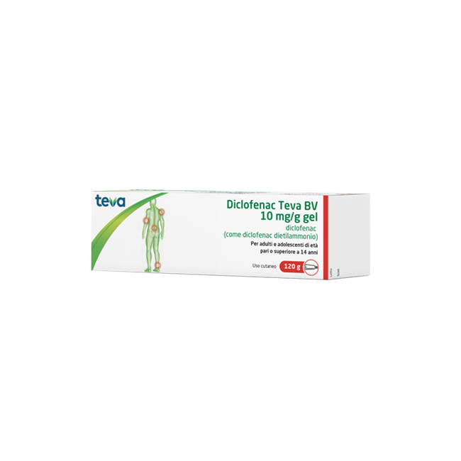 DICLOFENAC TEVA*GEL120G 10MG/G DICLOFENAC TEVA*GEL120G 10MG/G