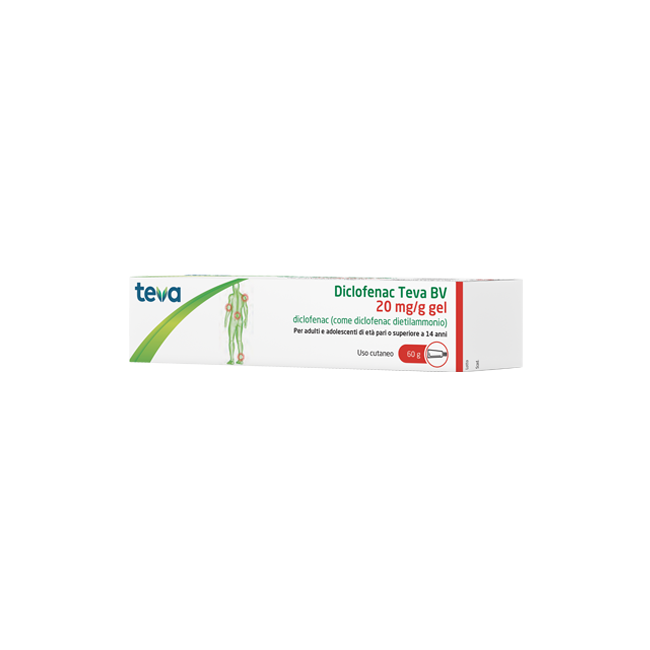 DICLOFENAC TEVA*GEL 60G 20MG/G DICLOFENAC TEVA*GEL 60G 20MG/G