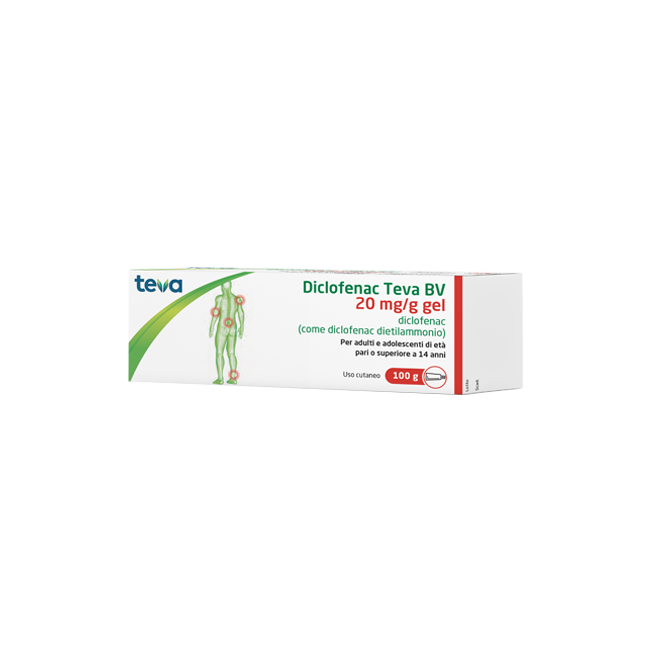 DICLOFENAC TEVA*GEL100G 20MG/G DICLOFENAC TEVA*GEL100G 20MG/G