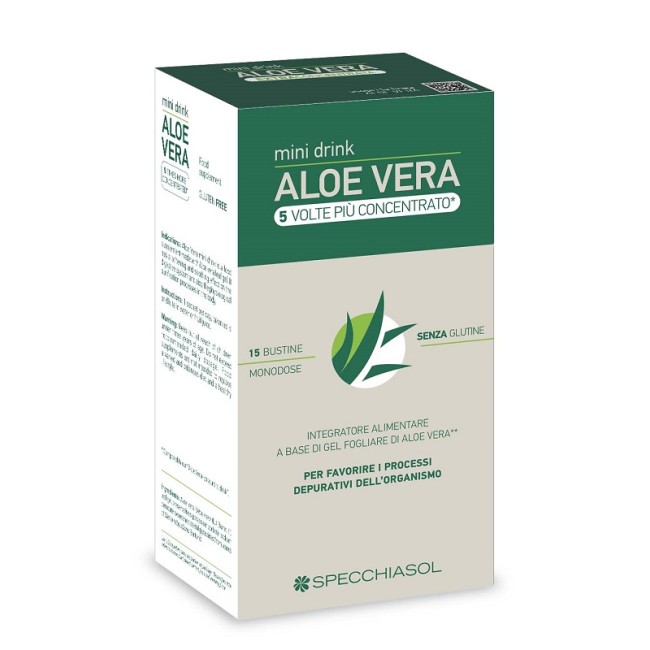 ALOE VERA MINI DRINK 5 VOLTE PIU' CONCENTRATO 15 BUSTINE DA 10 ML ALOE VERA MINI DRINK 5 VOLTE PIU' CONCENTRATO 15 BUSTINE DA 10 ML