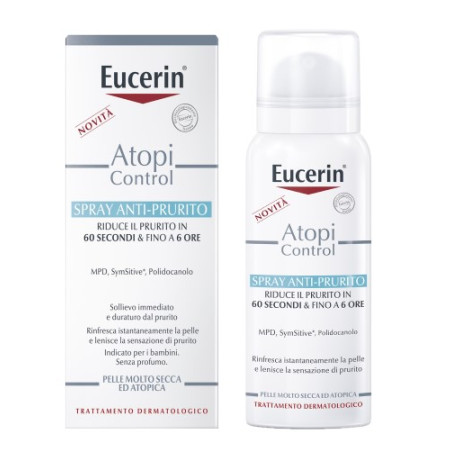 Flacone spray da 50 ml di Eucerin Atopicontrol Spray Lenitivo Flacone spray da 50 ml di Eucerin Atopicontrol Spray Lenitivo