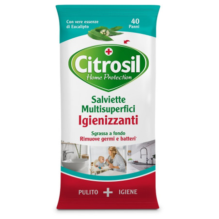 Citrosil Salviette Igienizzanti Eucalipto 40 Pezzi Citrosil Salviette Igienizzanti Eucalipto 40 Pezzi