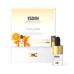Confezione da 1 flaconcino di Isdinceutics Flavo-C Forte siero viso anti-età.
