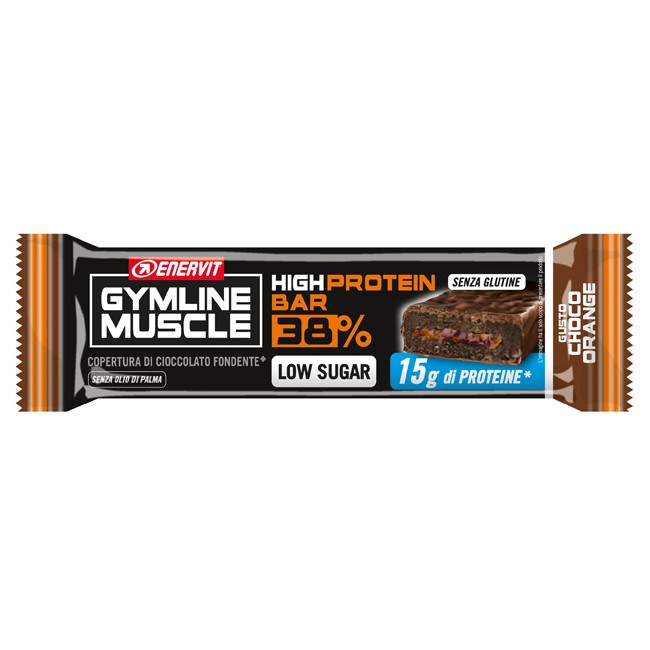 ENERVIT GYMLINE PROTEIN BAR 38% BARRETTA CIOCCOLATO-ARANCIA 40 G ENERVIT GYMLINE PROTEIN BAR 38% BARRETTA CIOCCOLATO-ARANCIA 40 G