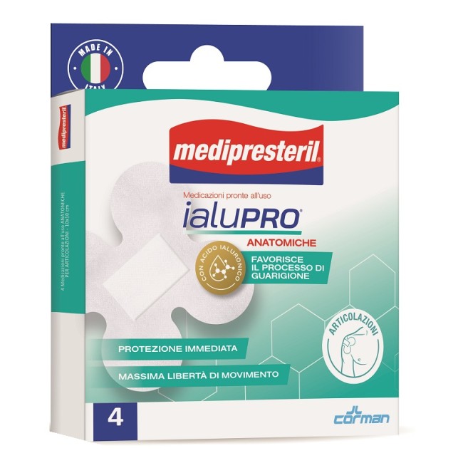 MEDIPRESTERIL IALUPRO ARTICOLAZIONI 10X10 CM 4 PEZZI MEDIPRESTERIL IALUPRO ARTICOLAZIONI 10X10 CM 4 PEZZI