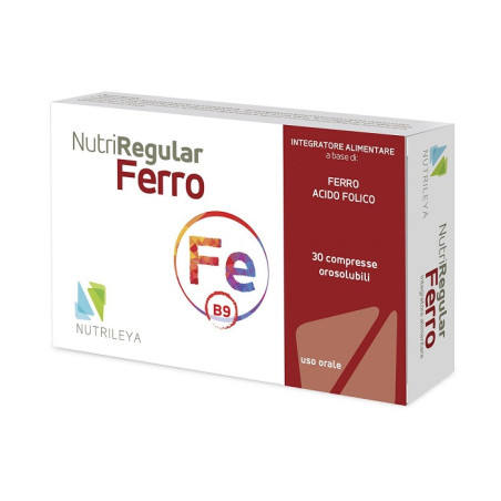 NUTRIREGULAR FERRO 30 COMPRESSE OROSOLUBILI NUTRIREGULAR FERRO 30 COMPRESSE OROSOLUBILI
