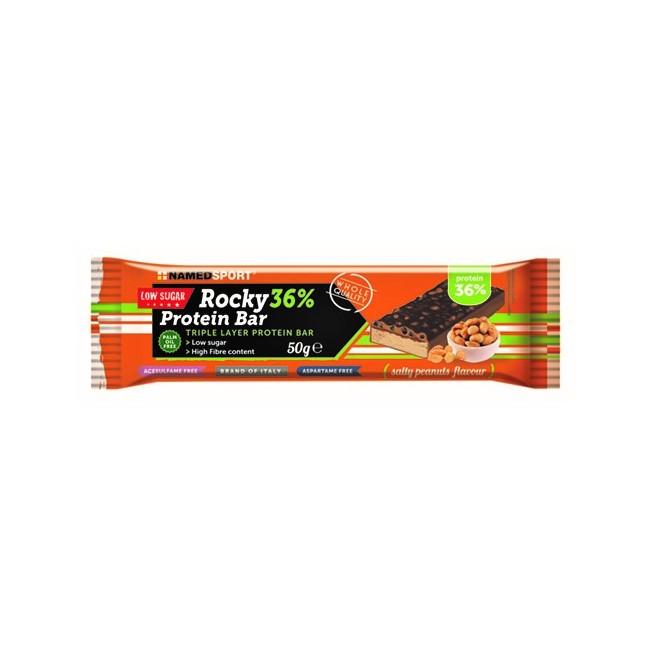 ROCKY 36% PROTEIN BAR SALTY PEANUTS BARRETTA 50 G ROCKY 36% PROTEIN BAR SALTY PEANUTS BARRETTA 50 G