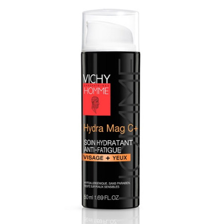 Vichy Homme Hydra Mag C + Trattamento Idratante Anti-Fatica Viso + Occhi 50ml Vichy Homme Hydra Mag C + Trattamento Idratante Anti-Fatica Viso + Occhi 50ml