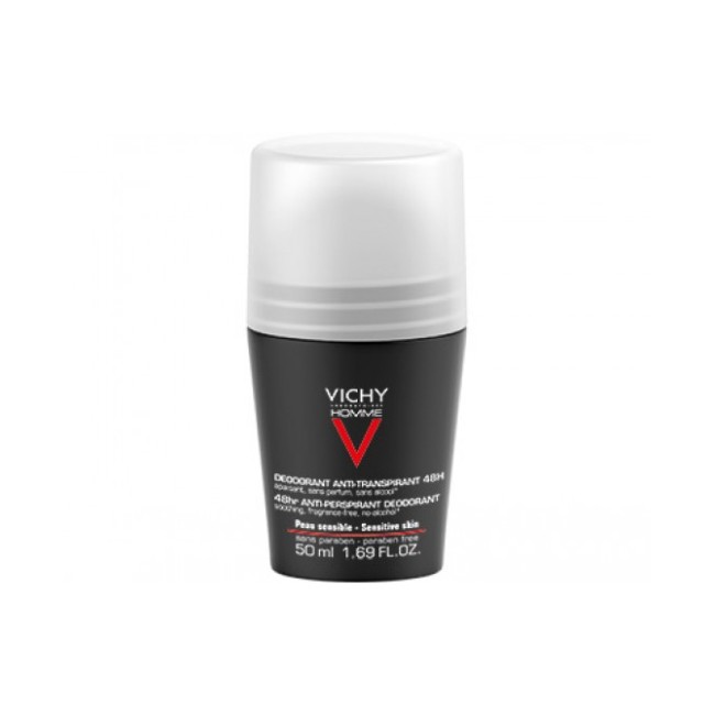 Vichy Homme Deodorante Roll-On 48H Pelle Sensibile 50ml Vichy Homme Deodorante Roll-On 48H Pelle Sensibile 50ml