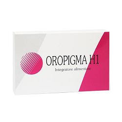 Confezione da 36 compresse di Oropigma H1, integratore per proteggere pelle e occhi dal sole.