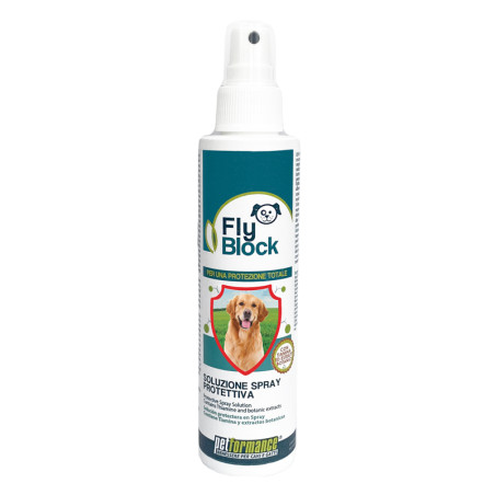 FLYBLOCK SOLUZIONE SPRAY PROTEZIONE CANE 150 ML FLYBLOCK SOLUZIONE SPRAY PROTEZIONE CANE 150 ML