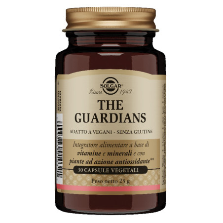 Barattolo da 30 capsule di Solgar The Guardians, integratore antiossidante e anti invecchiamento.