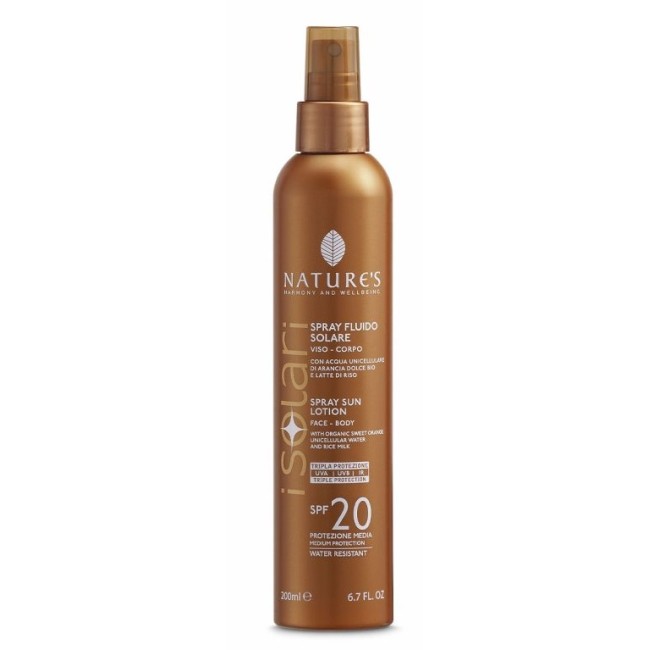 NATURES I SOLARI SPRAY FLUIDO SPF20 200 ML NATURES I SOLARI SPRAY FLUIDO SPF20 200 ML