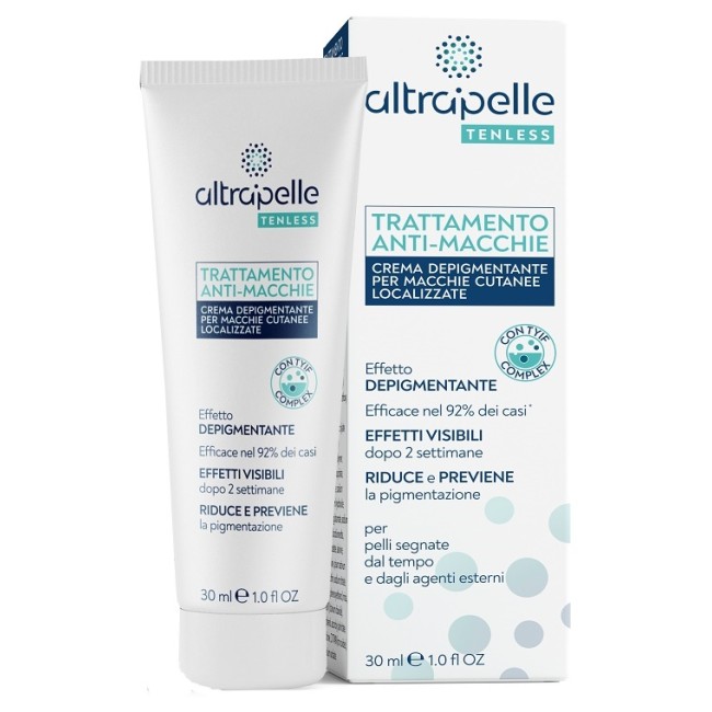 ALTRAPELLE TENLESS TRATTAMENTO ANTI MACCHIE CREMA DEPIGMENTANTE 30 ML ALTRAPELLE TENLESS TRATTAMENTO ANTI MACCHIE CREMA DEPIGMENTANTE 30 ML