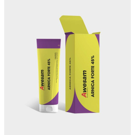 Confezione da 100 ml di Awesam arnica forte 45%, pomata all'arnica concentrata Confezione da 100 ml di Awesam arnica forte 45%, pomata all'arnica concentrata