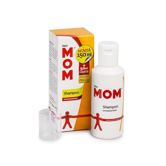 2 confezioni da 150 Ml di Neo MOM shampoo anti pidocchi e lendini. 2 confezioni da 150 Ml di Neo MOM shampoo anti pidocchi e lendini.