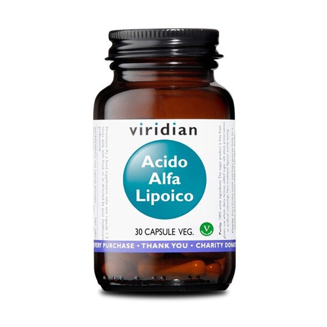 VIRIDIAN ACIDO ALFA LIPOICO 30 CAPSULE VEGETALI VIRIDIAN ACIDO ALFA LIPOICO 30 CAPSULE VEGETALI