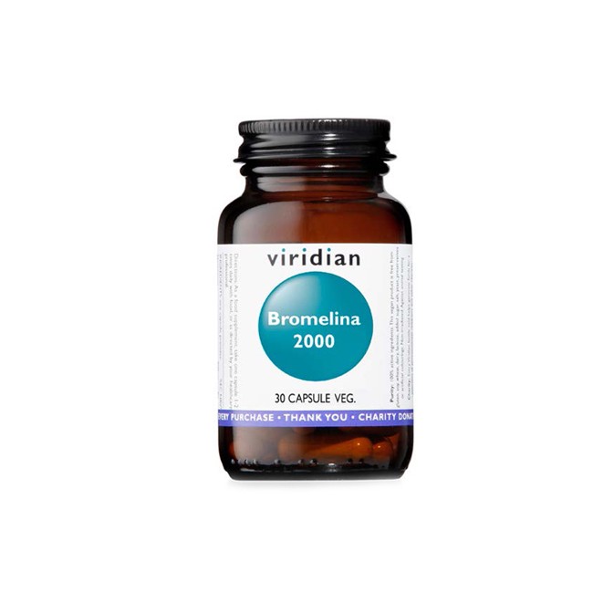 VIRIDIAN BROMELINA 2000 30 CAPSULE VIRIDIAN BROMELINA 2000 30 CAPSULE