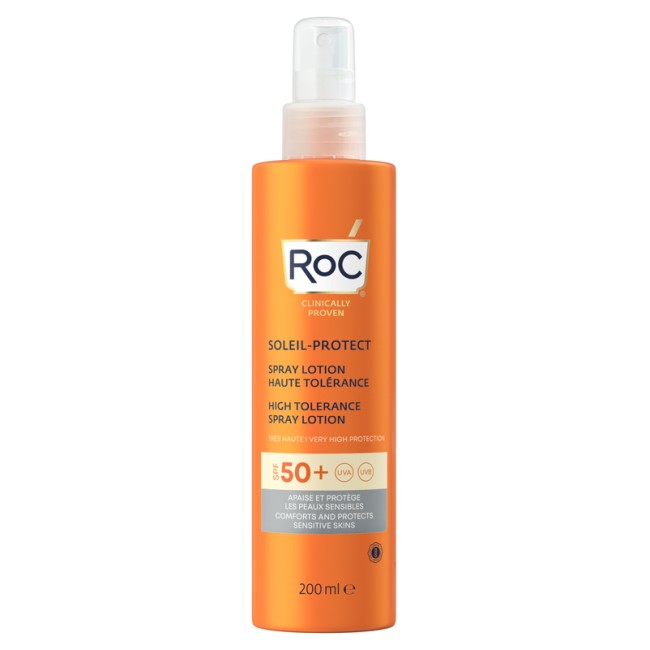 ROC LOZIONE SPRAY SOLARE CORPO SPF 50+ ELEVATA TOLLERABILITA' 200 ML ROC LOZIONE SPRAY SOLARE CORPO SPF 50+ ELEVATA TOLLERABILITA' 200 ML
