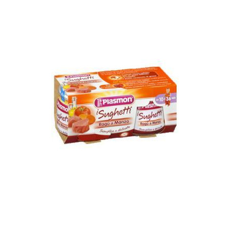 PLASMON SUGHETTO RAGU' DI MANZO 80 G X 2 PEZZI PLASMON SUGHETTO RAGU' DI MANZO 80 G X 2 PEZZI