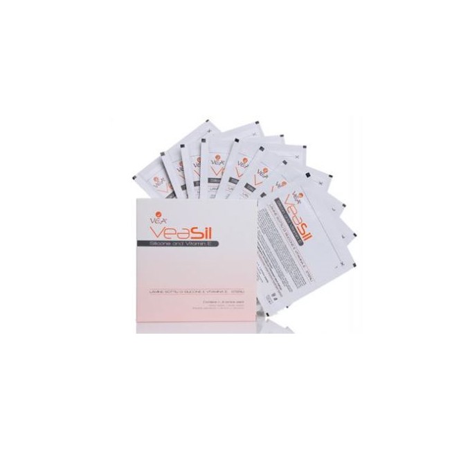 Vea Sil Lamine Sottili Sterili Silicone + Vitamina E 8 Pezzi Vea Sil Lamine Sottili Sterili Silicone + Vitamina E 8 Pezzi