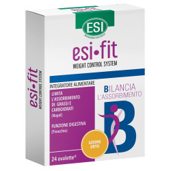 Confezione da 24 ovalette di Esi Fit Bilancia Urto, integratore per ridurre il peso corporeo.