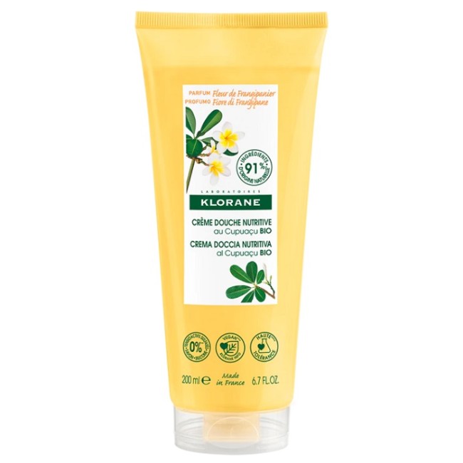 Tubo da 200 ml di Klorane Crema Doccia Fiori di Frangipane Tubo da 200 ml di Klorane Crema Doccia Fiori di Frangipane