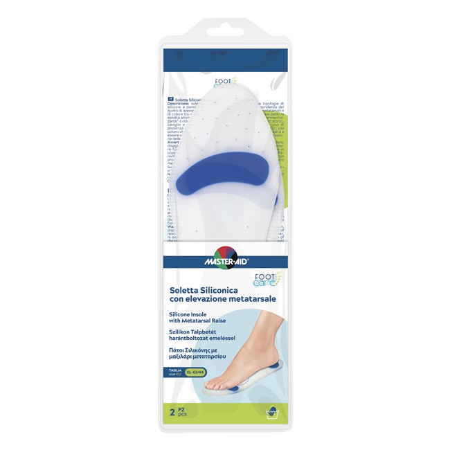 MASTER-AID FOOT CARE SOLETTA SILICONICA XL 43-44 EU ELEV METATARSO MASTER-AID FOOT CARE SOLETTA SILICONICA XL 43-44 EU ELEV METATARSO