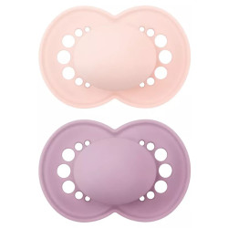 Mam Original 6+ Silicone Femmina 2 Pezzi