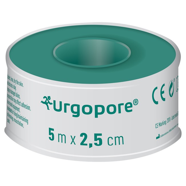 CEROTTO IN ROCCHETTO URGO URGOPORE 5 M X 2,5 CM CEROTTO IN ROCCHETTO URGO URGOPORE 5 M X 2,5 CM