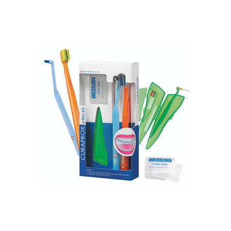 CURAPROX ORTHO KIT 1 SET COMPOSTO DA CS 5460 ORTHO+CS 1009 SINGLE+CPS ORTHO POCKET SET+ORTHO WAX