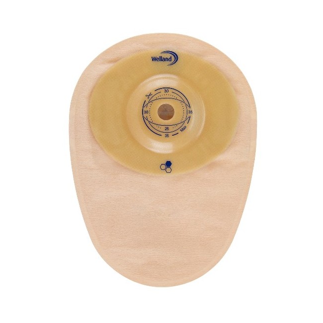 SACCA PER COLOSTOMIA WELLAND AURUM PROFILE COLO MIDI TRASPARENTE RITAGLIABILE 13-25 MM 10 PEZZI SACCA PER COLOSTOMIA WELLAND AURUM PROFILE COLO MIDI TRASPARENTE RITAGLIABILE 13-25 MM 10 PEZZI