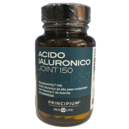 Confezione da 60 compresse di Bios Line Principium Acido Ialuronico Joint 150, integratore per la salute delle cartilagini.