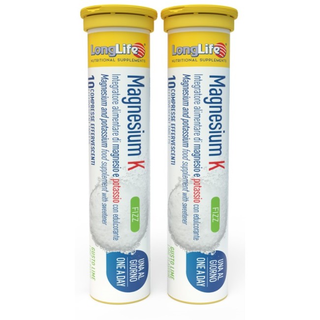 LONGLIFE MAGNESIUM K FIZZ 20 COMPRESSE EFFERVESCENTI LONGLIFE MAGNESIUM K FIZZ 20 COMPRESSE EFFERVESCENTI