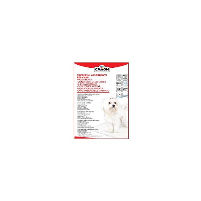 TAPPETINO ASSORBENTE CANI 60X60 25 PEZZI