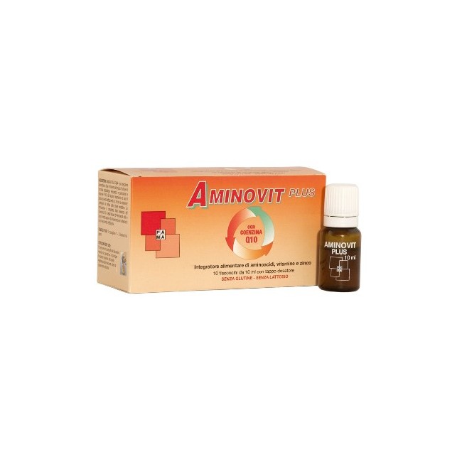 AMINOVIT PLUS COENZIMA Q10 10 FLACONCINI 10 ML AMINOVIT PLUS COENZIMA Q10 10 FLACONCINI 10 ML