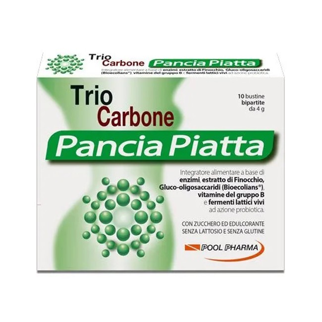TRIOCARBONE PANCIA PIATTA 10 + 10 BUSTINE TRIOCARBONE PANCIA PIATTA 10 + 10 BUSTINE
