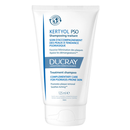 Tubo da 125 ml di Ducray Kertyol Pso Shampoo Trattante per Psoriasi