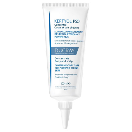 Tubo da 100 ml di Ducray Kertyol Pso Concentrè Trattamento Localizzato Per Pelle Tendente A Psoriasi.