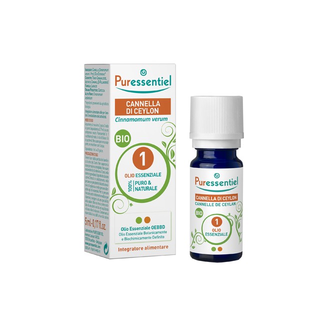 PURESSENTIEL CANNELLA CEYLON OLIO ESSENZIALE BIO 5 ML PURESSENTIEL CANNELLA CEYLON OLIO ESSENZIALE BIO 5 ML