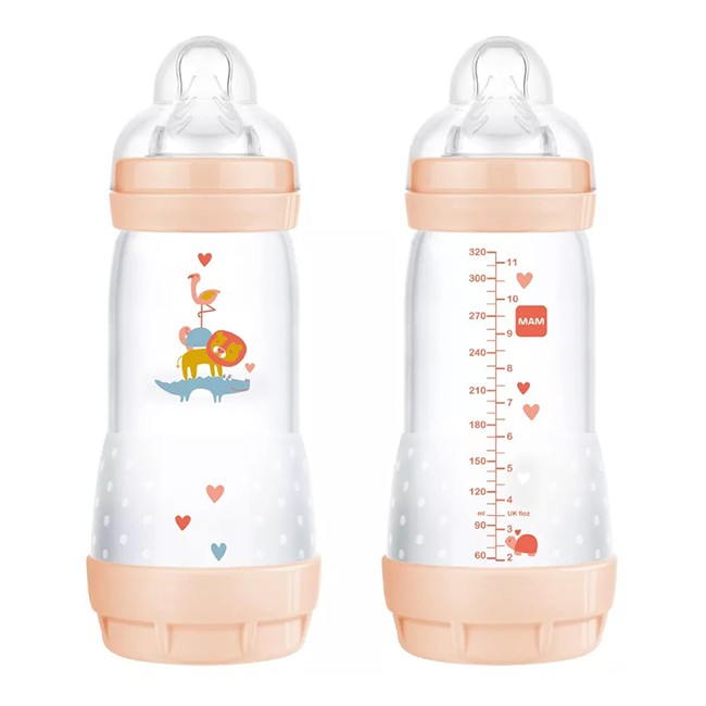 Mam Biberon Easy Start 320 Ml Misura 4+ Tettarella Misura 3 Femmina Mam Biberon Easy Start 320 Ml Misura 4+ Tettarella Misura 3 Femmina