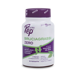 Confezione da 60 tavolette di Bios Line Ultra Pep Brucia Grassi Zero, integratore per l'equilibrio del peso.