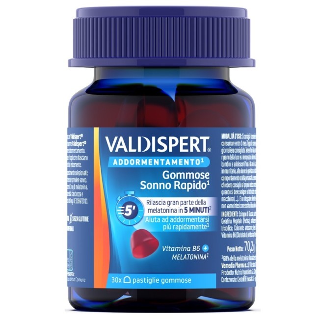 VALDISPERT GOMMOSE SONNO RAPIDO 30 PASTIGLIE GOMMOSE VALDISPERT GOMMOSE SONNO RAPIDO 30 PASTIGLIE GOMMOSE