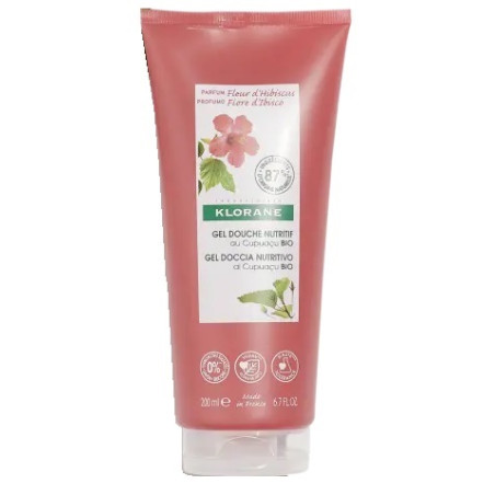 Tubo da 200 ml di Klorane Gel Doccia Profumato Fiore D'Ibisco Tubo da 200 ml di Klorane Gel Doccia Profumato Fiore D'Ibisco