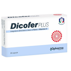 Confezione da 30 capsule di Dicofer Plus Integratore Di Ferro E Vitamina C.