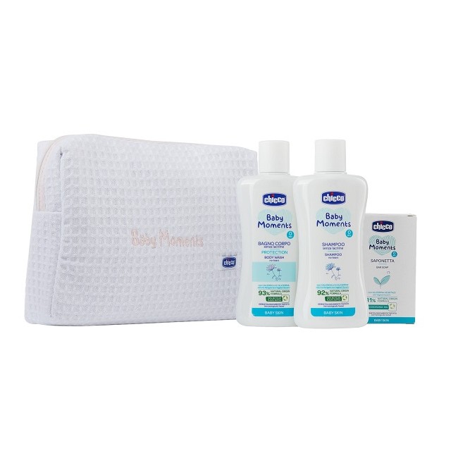 CHICCO BABY MOMENTS BEAUTY BAG W ZIP ROSA BAGNOSCHIUMA PELLI DELICATE 200 ML + SHAMPOO PELLI DELICATE 200 ML + SAPONE SOLIDO PEL CHICCO BABY MOMENTS BEAUTY BAG W ZIP ROSA BAGNOSCHIUMA PELLI DELICATE 200 ML + SHAMPOO PELLI DELICATE 200 ML + SAPONE SOLIDO PEL