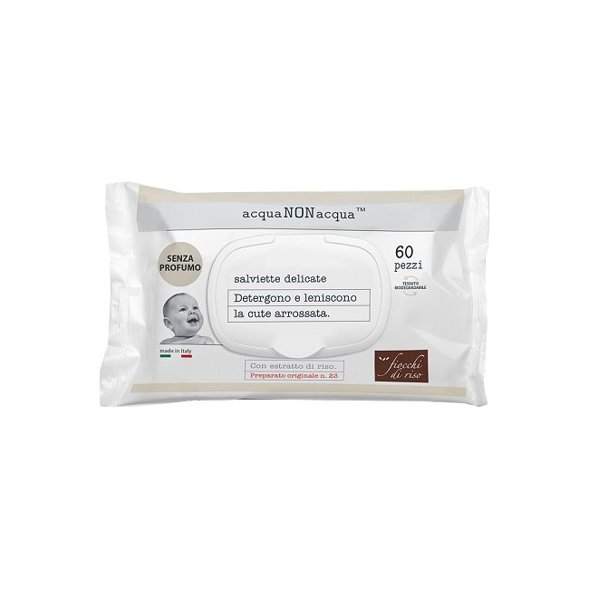 Fiocchi Di Riso Acqua Non Acqua Senza Profumo 60 Salviette Fiocchi Di Riso Acqua Non Acqua Senza Profumo 60 Salviette